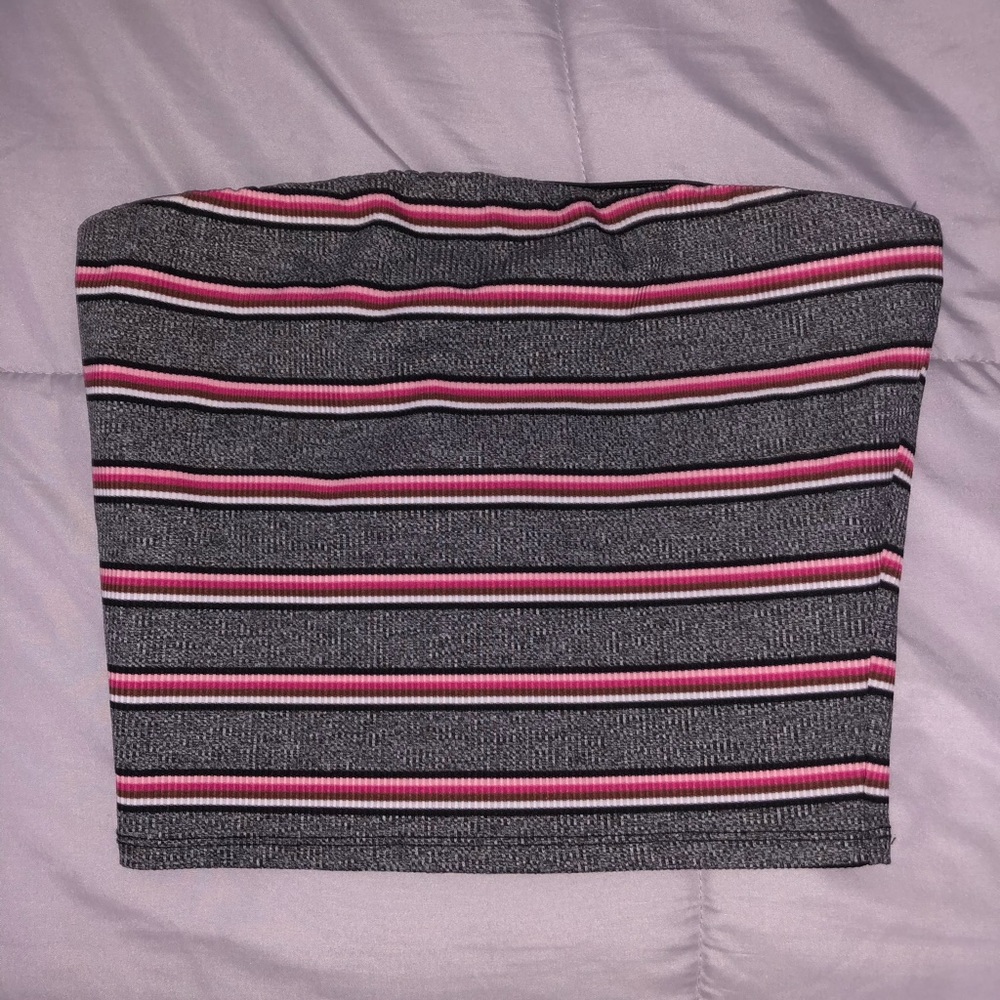 Striped tube top